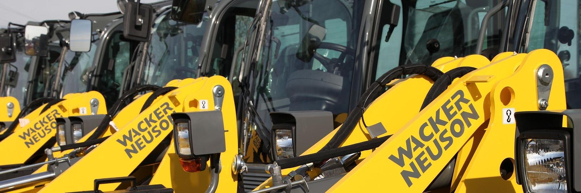 Kolové nakladače Wacker Neuson.