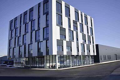 Umístění budovy Wacker Neuson v Reichertshofenu.