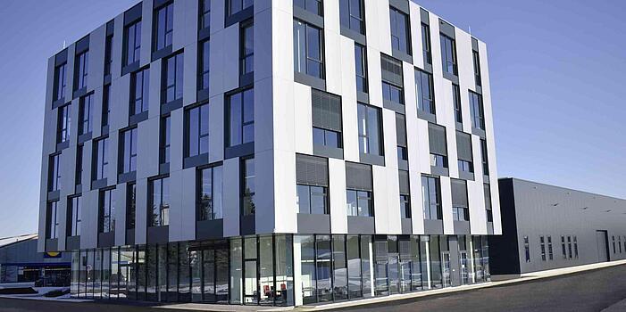 Umístění budovy Wacker Neuson v Reichertshofenu.